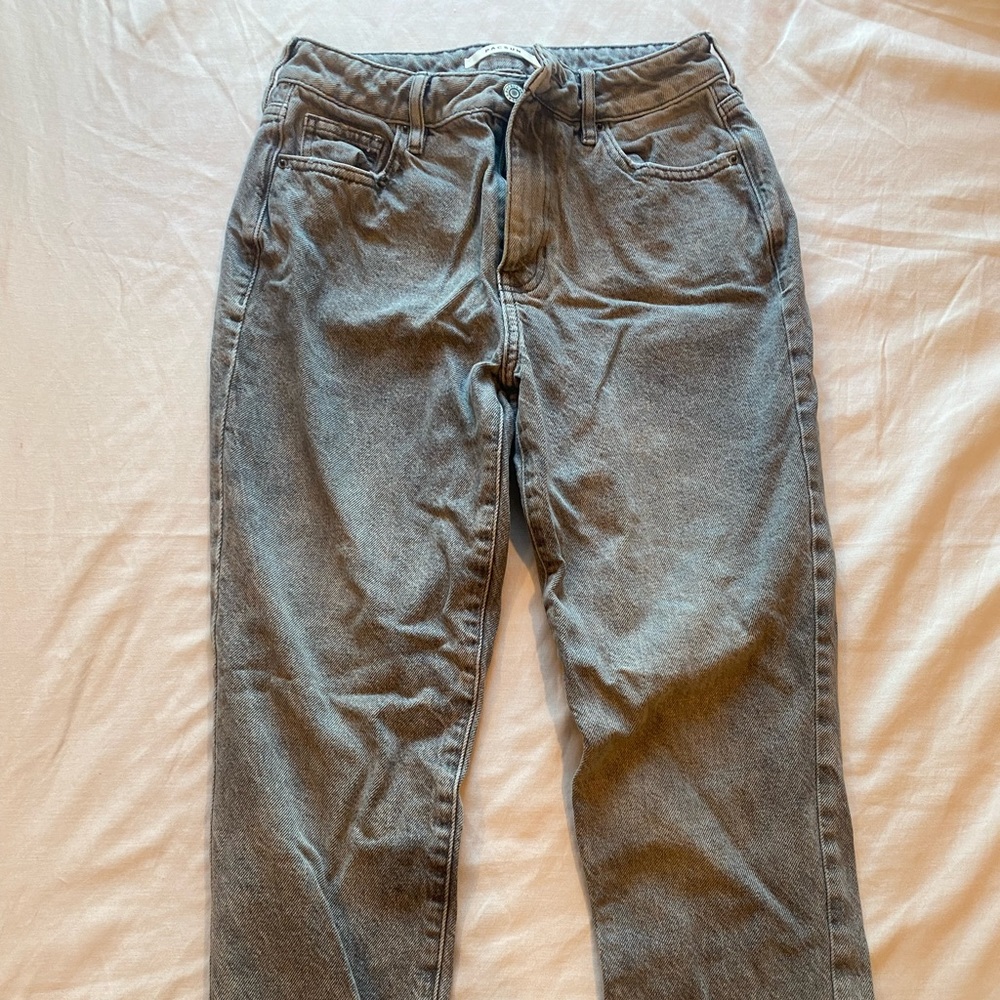Grey pacsun mom jeans